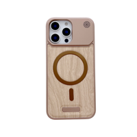 Étui de téléphone en cuir de bois magnétique de haute qualité de luxe pour 13 Pro étanche antichoc logo personnalisable étuis de téléphone portable gratuits