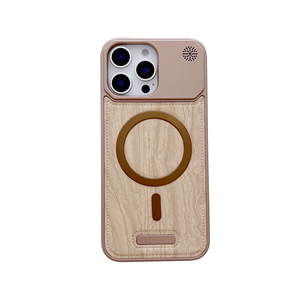Étui de téléphone <span class=keywords><strong>en</strong></span> cuir de <span class=keywords><strong>bois</strong></span> magnétique de haute qualité de luxe pour 13 Pro étanche antichoc logo <span class=keywords><strong>personnalisable</strong></span> étuis de téléphone portable gratuits - Product Image 2