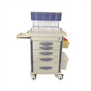 Xe đẩy cấ<span class=keywords><strong>p</strong></span> cứu đa chức năng, di động, thiết kế chống va đậ<span class=keywords><strong>p</strong></span>, chất liệu ABS cao cấ<span class=keywords><strong>p</strong></span>, dùng trong bệnh viện - Product Image 1