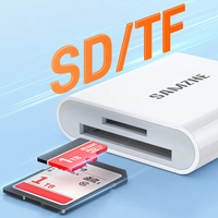 SAMZHE Lecteur de Cartes Externe USB-C 3.0 Haute Vitesse Compatible SD/TF UHS-I/II pour iPhone 17/16, Appareil Photo, Caméra de Tableau de Bord, Carte Mémoire