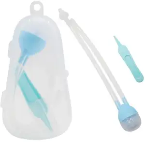 BPA free baby healthcare set nasal aspirator tweezers for baby hygiene