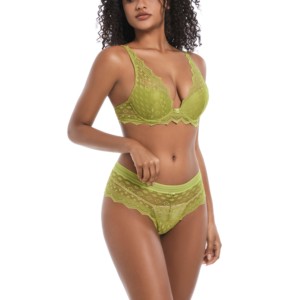 Women's Sexy Lingerie Set Lace T-shirt Bra and Panties Set Ladies Underwear for Women