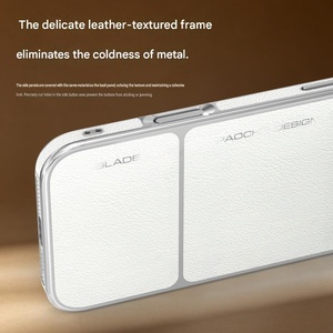 Funda de Teléfono de Cuero PU Magnética con Electrochapado de Lujo para iPhone 17 14 15 16 Pro Max, Funda Protectora con Carga Inalámbrica - Product Image 2