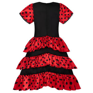 <span class=keywords><strong>Costume</strong></span> de <span class=keywords><strong>danseuse</strong></span> espagnole <span class=keywords><strong>flamenco</strong></span> mexicaine pour filles, robe rouge, Halloween, TRAD-005 - Product Image 2