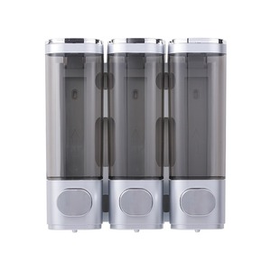 Juego de dispensador de jabón líquido doble 3 en 1 de Venta caliente esencial de <span class=keywords><strong>baño</strong></span> de plástico - Product Image 1