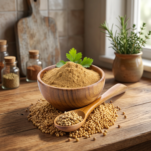 Beliebtestes Dhania-Pulver Premium Getrockneter Roher Koriander Natürliches Gewürz Kochzutat Alltägliche Küchen-Lebensmittelzutat KAMADHEI - Product Image 1