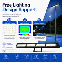 Promotion : Éclairage LED anti-éblouissement 200W 300W 400W pour pickleball extérieur, IP65, pour mât haut, terrains de football, de tennis et stades