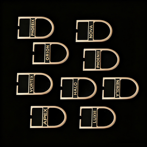 Chuyên nghiệp tùy chỉnh-thực hiện thân thiện với môi kim loại khâu dấu hiệu Hợp kim kẽm tên nơi quần áo nhãn hành lý 3D dập nổi hàng may mặc Logo - Product Image 5