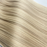 Extension de trame de machine de cheveux humains alignés à double cutical vierge invisible de qualité supérieure au prix de gros