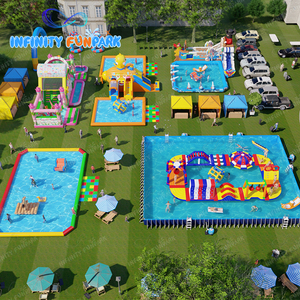 Equipo de juego acuático de grado comercial, almohadilla inflable para salpicaduras, parque acuático, Tobogán, piscina, parque infantil inflable, Parque Acuático terrestre - Product Image 3