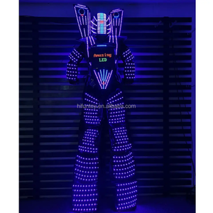 手作りLEDロボットコスチューム音楽祭カラーチェンジトランスフォーマーロボットダンスコスチュームLed発光ロボットコスチュームパーティー用 - Product Image 5