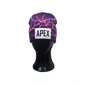 Men's Purple Pink <b>Beanie</b> Hat Knit Cuffed Winter Cap Unisex Streetwear <b>Skull</b> Cap Custom Logo Wholesale Fashion Accessory - Product Image 1