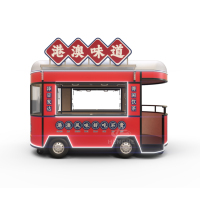 Nouveau type de camion de nourriture ambulant, camion de café, chariot de restauration, chariot de nourriture, hamburgers, frites, glaces, bus, camion de nourriture mobile électrique