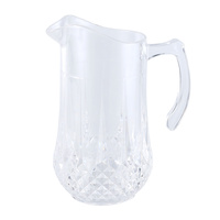 Pichet à eau transparent de grande capacité pour jus de citron Bouilloire à eau froide en plastique avec poignée