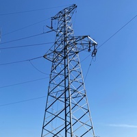 Tour de transmission d'énergie à 4 poteaux en treillis d'acier Kehua 10kV-500kV 300A à haute capacité de charge