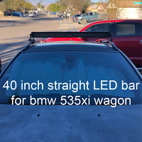 NOVA AUTO Barre lumineuse LED puissante 320W 12V à faisceau combiné droit de 40 pouces à quatre rangées pour camions, UTV et Side-by-Side