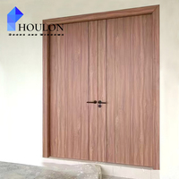 Portes pivotantes extérieures contemporaines en bois massif pour entrée principale, portes pivotantes en bois massif pour appartement et maison