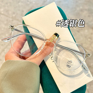Montures de lunettes rondes brunes en TR90 pour femmes 1443, verres PC anti-lumière bleue, origine Danyang, design ultraléger - Product Image 4