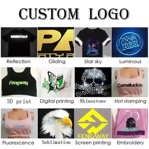 T-shirts courts pour femmes avec logo personnalisé, impression sur coton, broderie, style Y2K, manches raglan, manches courtes contrastées - Product Image 2