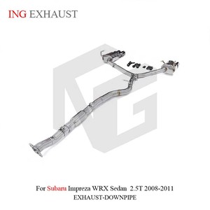 Válvula de escape de acero inoxidable de alta calidad ING Catback para <span class=keywords><strong>Subaru</strong></span> <span class=keywords><strong>Impreza</strong></span> <span class=keywords><strong>WRX</strong></span> <span class=keywords><strong>Sedan</strong></span> 2,5 T <span class=keywords><strong>2008</strong></span>-2011 silenciador con piezas de tubería de automóvil - Product Image 4