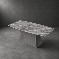 Table basse moderne en marbre artificiel avec base en ciment pour salon, mobilier d'intérieur, hôtel, personnalisable