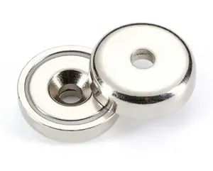Permanent Magnetics Material Rare Earth Magnets Round Super Strong Fishing Neodymium Pot Magnet With Eyebolt Of Hook