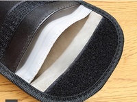 Étui portefeuille anti-espionnage à signal RFID bloquant, design blindé, pochette anti-jamming pratique, sac Faraday pour la protection de la vie privée – Meilleure vente
