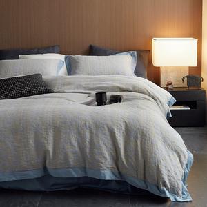 Элитный комплект постельного белья из длинноволокнистого хлопка с узором брокад, 4 предмета: простыни и пододеяльники, водоотталкивающий, 300 ТС, осенняя коллекция - Product Image 3