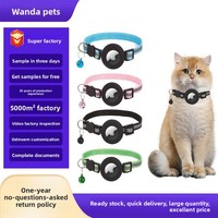 Collier en cuir Cortex pour animaux de compagnie avec AirTag intégré, pour chats et chiens, avec suivi et positionnement anti-perte, modèle Ali-722685076690, fabriqué au Guangdong