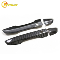 Couvre-poignée de porte en fibre de carbone pour Honda Civic X 10e génération, garniture extérieure pour entrée sans clé