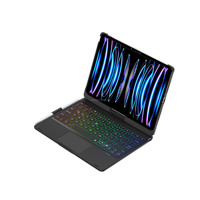Clavier pour iPad 10e génération 10.9 pouces 2022 Multi-Touch Trackpad 7 couleurs rétro-éclairage 360 degrés rotatif Ultra mince lumière