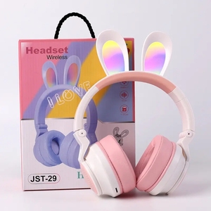 Stylish Wireless Hifi JST-29 Headset Best <strong>Funny</strong> Rabbit <strong>Headphones</strong> for Girls Wearing With Mic Over-ear Fone De Ouvido <strong>Headphones</strong> - Product Image 1