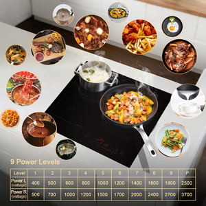 DOOPEN Vente directe usine ODM OEM Table de cuisson à induction 3 brûleurs 3,7 kW 31 pouces encastrable avec commande coulissante - Product Image 6