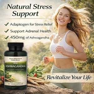 แคปซูลอัชวากันธา <span class=keywords><strong>450</strong></span> มก. แบรนด์ส่วนตัว 100% สมุนไพรธรรมชาติ ปราศจากส่วนผสมจากสัตว์ ช่วยลดความเครียดและปรับอารมณ์ให้สงบ - Product Image 6