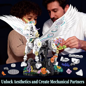 Bloques de Construcción Mecánicos EPT Unicornio, 817+ Piezas, Modelo de Pegaso con Alas Móviles por Manivela, Regalo de Construcción STEM DIY para Mayores de 6 Años - Product Image 3