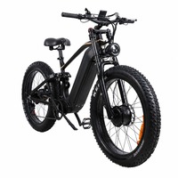 Vélo électrique à pneus larges en alliage d'aluminium EB-P2 de 26 pouces, 52V23Ah, charge maximale 200 kg, usine de vélos électriques aux États-Unis, au Canada, en Allemagne, en Pologne et à l'étranger