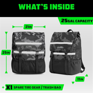 Bolsa de basura <span class=keywords><strong>para</strong></span> neumáticos de repuesto AMBITION, la solución definitiva de almacenamiento <span class=keywords><strong>para</strong></span> <span class=keywords><strong>coche</strong></span>, pieza de aterrizaje, <span class=keywords><strong>leña</strong></span>, agua, camping, esencial y más camuflaje - Product Image 6