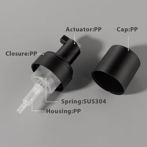 Wholesale High Quality 42mm Frosted Black Plastic 0.75CC Output <strong>Foam</strong> <strong>Pump</strong> Liquid Soap <strong>Pumps</strong> For Liquid Soap Customize Factory - Product Image 2