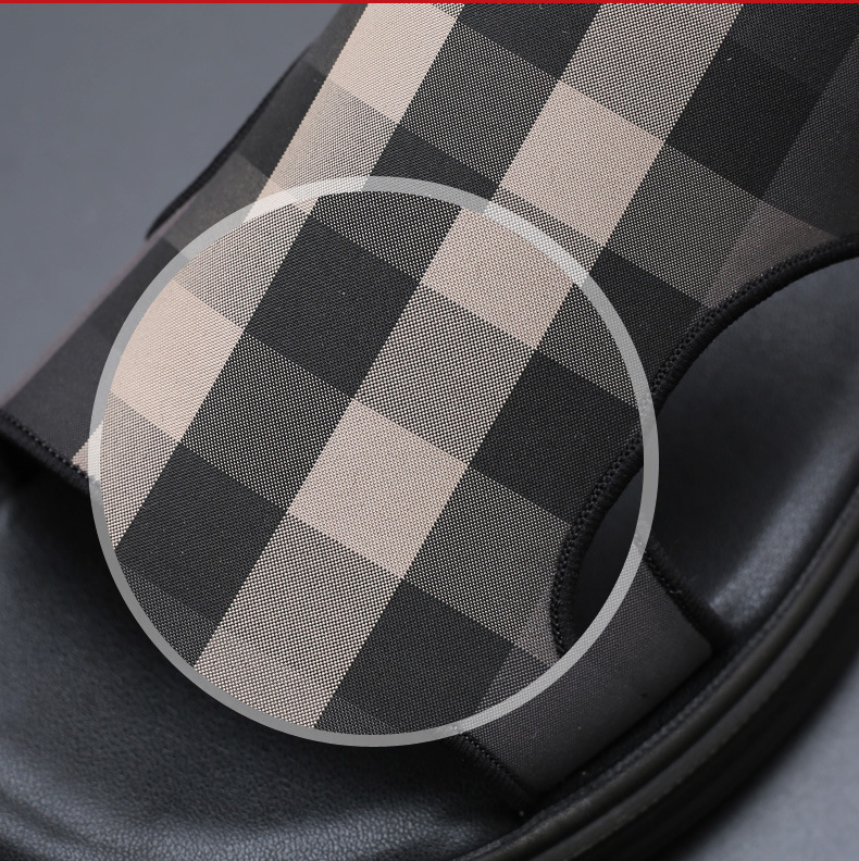 Fashion Men Leather Sandals Shoes High Quality Breathable Beach Sandals Slippers