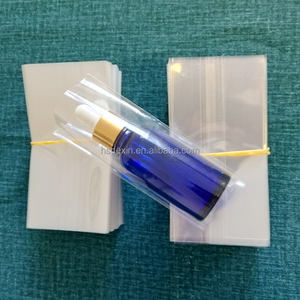 Paquete de <span class=keywords><strong>200</strong></span> Fundas Termoencogibles de PET de 56 <span class=keywords><strong>mm</strong></span>, Película Retráctil <span class=keywords><strong>Transparente</strong></span> de <span class=keywords><strong>PVC</strong></span> Suave a Prueba de Humedad para Botellas de Cosméticos, Perfumes y Lociones de 30-34 <span class=keywords><strong>mm</strong></span> - Product Image 1