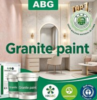 Peinture acrylique granitée haute ductilité, tolérante aux surfaces, revêtement mural effet pierre pour la rénovation des murs en plâtre vieillis