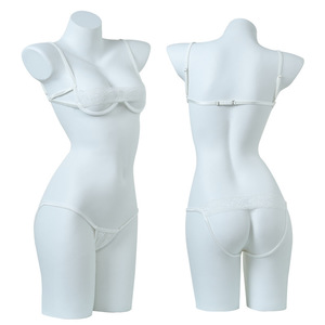 Conjunto de lencería sexy de tres piezas con diseño calado, aros y efecto push-up. - Product Image 5