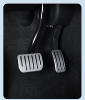 Couvre-pédales de frein en alliage d'aluminium argenté pour Tesla Model 3 Highland Model Y M3H Accessoires Antidérapants Performance Pédale de frein