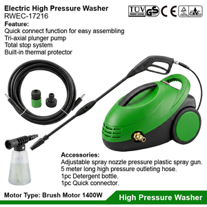Nettoyeur <span class=keywords><strong>haute</strong></span> <span class=keywords><strong>pression</strong></span> électrique commercial 120 bars 1750 PSI, lave-auto professionnel, nettoyeur électrique portable - Product Image 5