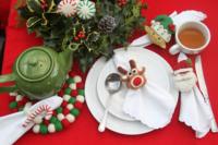 Sous-plat rond en feutre de laine 100 % naturelle fait main, 8 pouces, pour cuisine et Noël, OEM ODM
