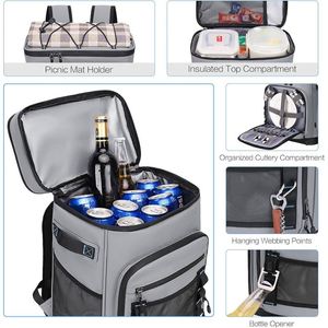 High Quality Food Delivery Insulation Soft <b>Cooler</b> <b>Backpack</b> Bag Leakproof Outdoor Camping Picnic Lunch <b>Cooler</b> Bag - Product Image 5