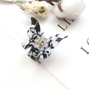 Pinzas para el <span class=keywords><strong>pelo</strong></span> <span class=keywords><strong>de</strong></span> estilo <span class=keywords><strong>coreano</strong></span> para niña, accesorios para el cabello con diseño simple, <span class=keywords><strong>corte</strong></span> acrílico, mini mariposa - Product Image 2