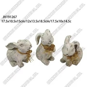 Statue en résine, nouvelle décoration de table, <span class=keywords><strong>lapin</strong></span> de Pâques, articles de décoration - Product Image 5