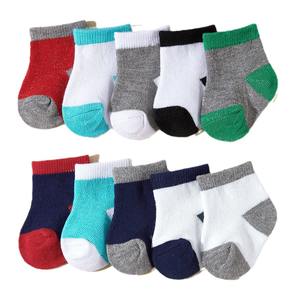 Calcetines de media pantorrilla simples unisex exclusivos transfronterizos, paquete de <span class=keywords><strong>10</strong></span> pares, equipo informal de punto para bebés, niños y niñas, característica antibacteriana - Product Image 5