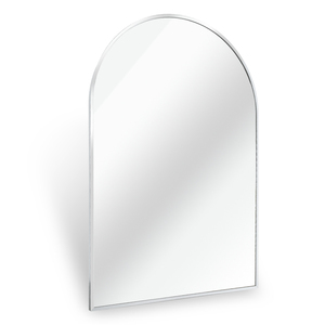 <b>Silver</b> Metal Framed Arched Bathroom <b>Mirror</b> 24x32 Inch Wall Mount Vanity <b>Mirror</b> - Product Image 6